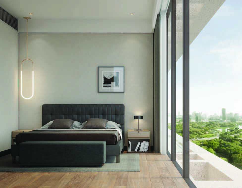 Luxury bedroom design Dusit Residences