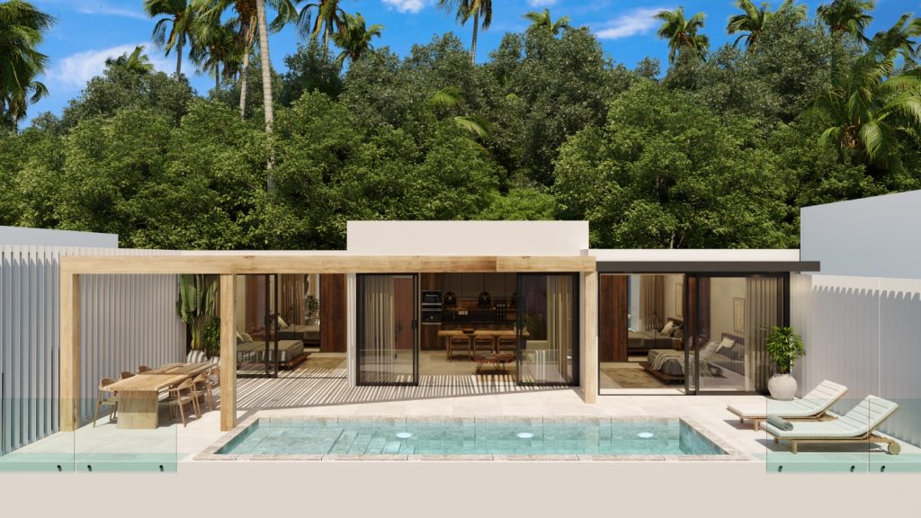 Sunrise garden private pool villa