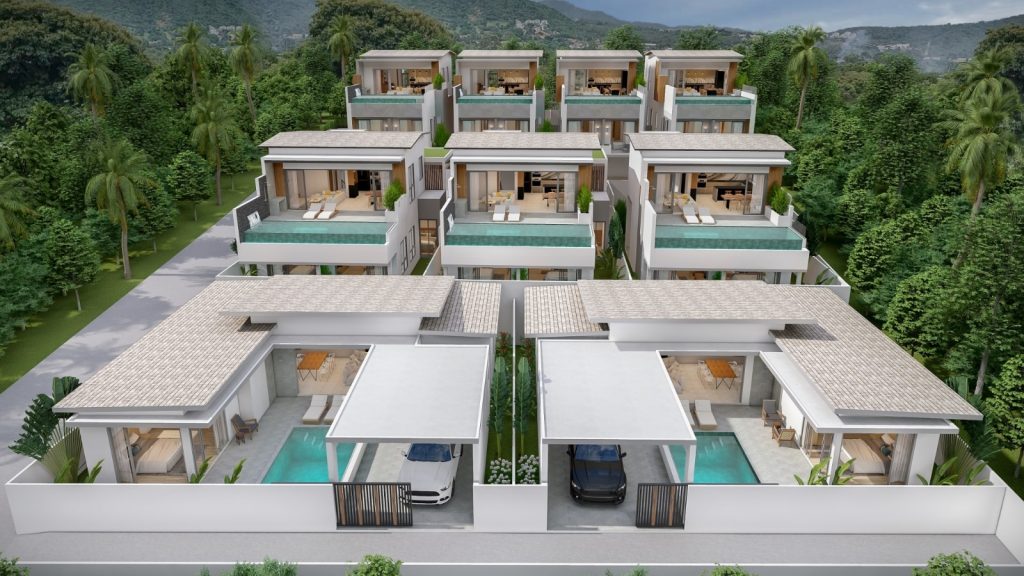 Modern pool villa for sale in Koh Samui