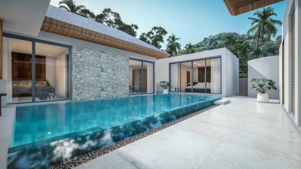 Modern villa with large pool Koh Samui