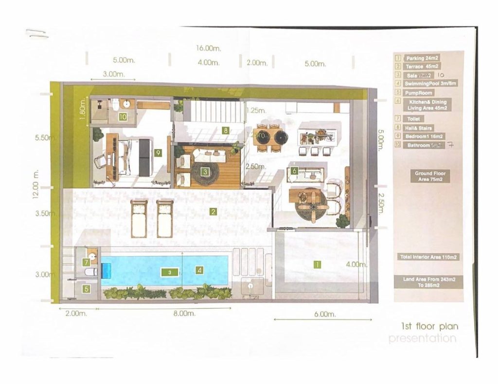 Modern villa with large pool Koh Samui