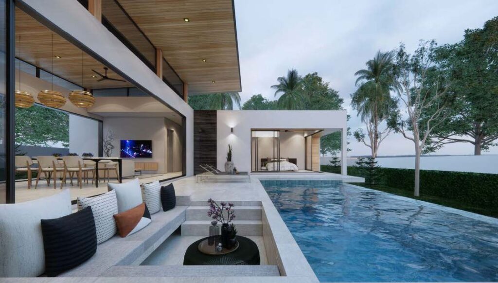 Sawasdee pool villa chaweng - Exterior Pool view