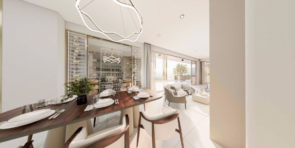 The Element by Anocha - PH E 168.61 sq.m - Living area and Dinning area