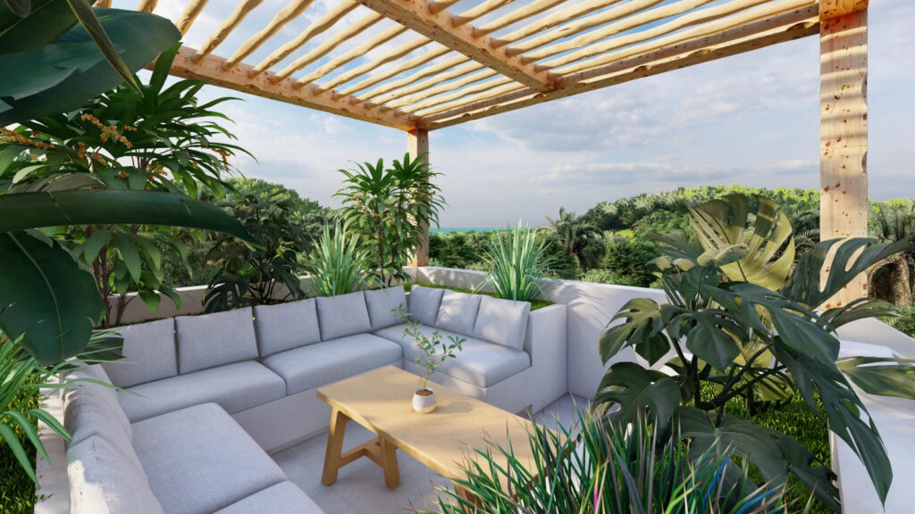 The Den Villas - Rooftop Sitting Area