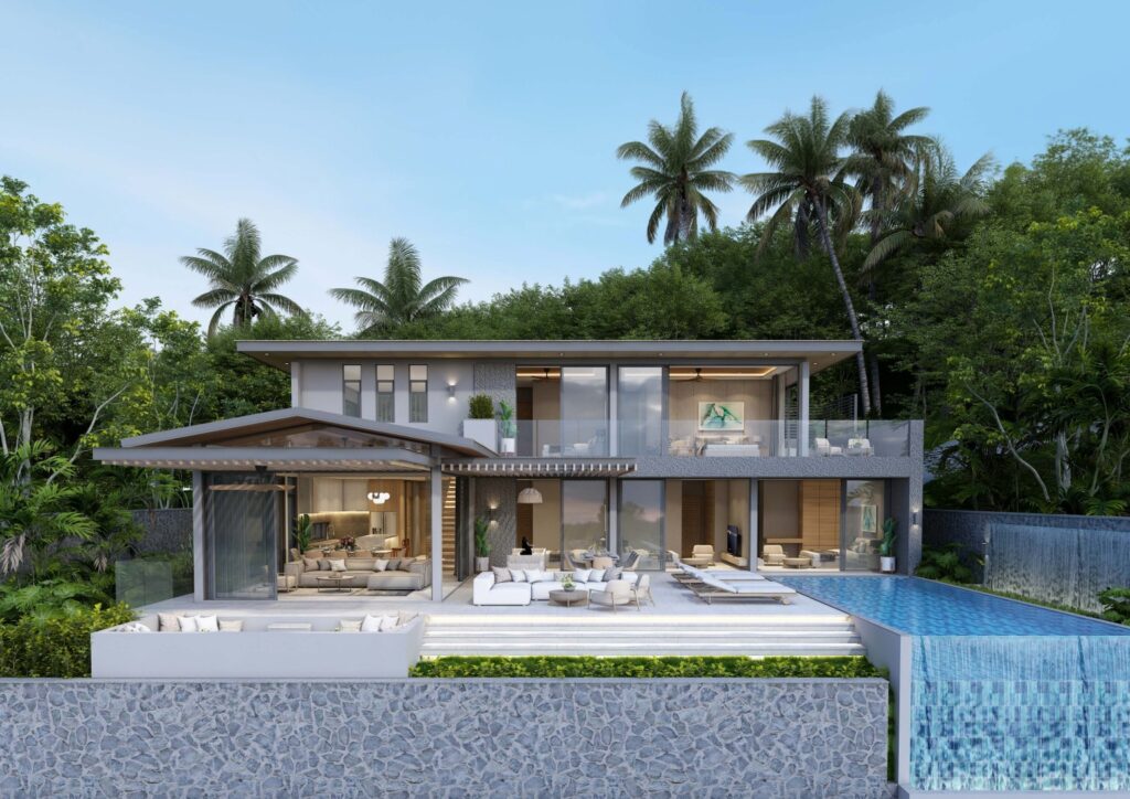 Sense 8 Samui Seaview Villas - Photos - 5BR - 2 Sense 8 Samui Seaview Villas - 5BR Front View