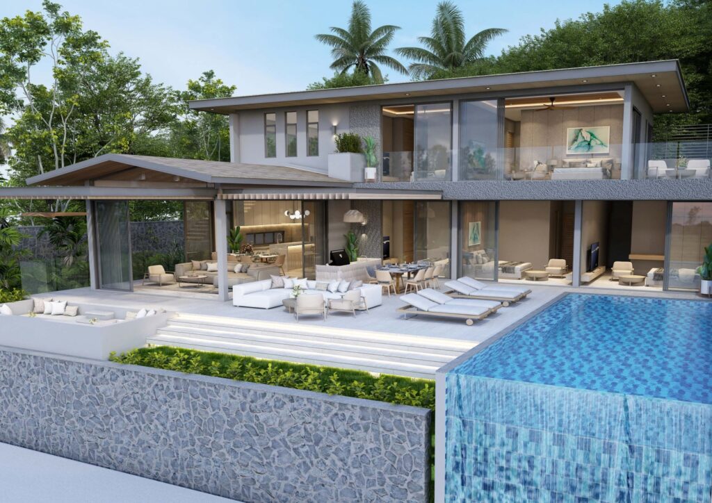 Sense 8 Samui Seaview Villas - 5BR Side View