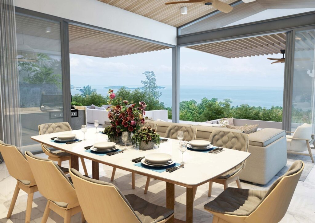 Sense 8 Samui Seaview Villas - 5BR Dining Room