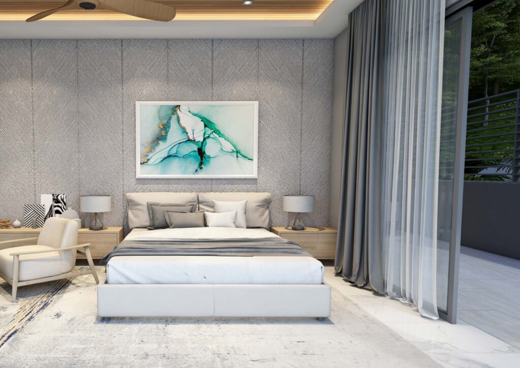 Sense 8 Samui Seaview Villas - 5BR Bedroom 1