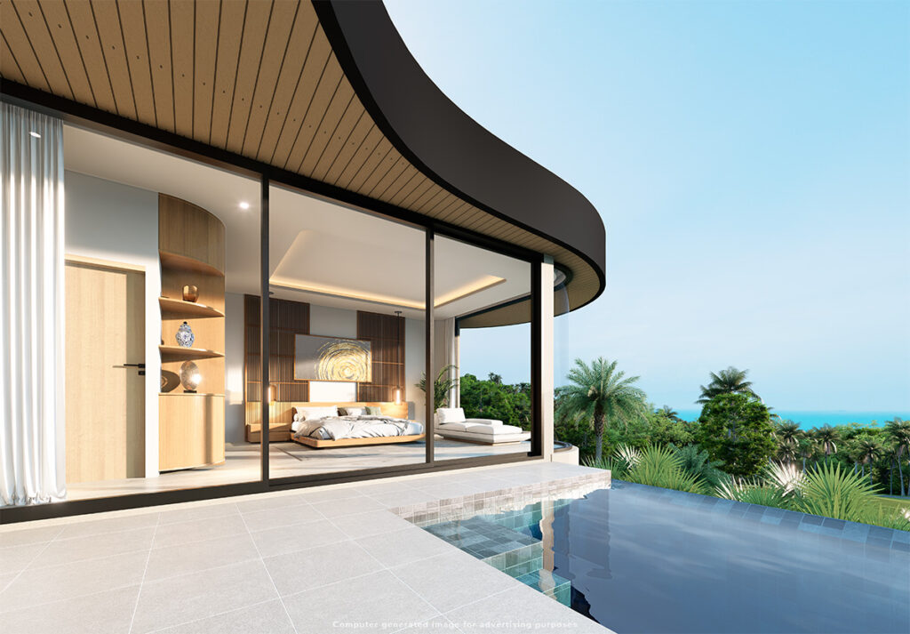 Bel Roc Villas - Type C - Pool view