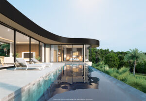 Bel Roc Villas - Type C - Pool view