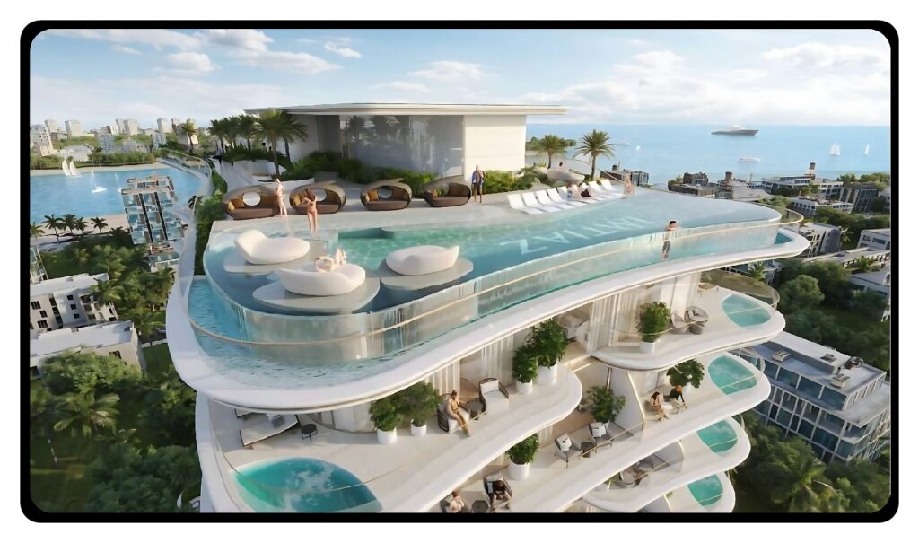 The Embassy Life - Exterior - Roof tops and Swimming Pool