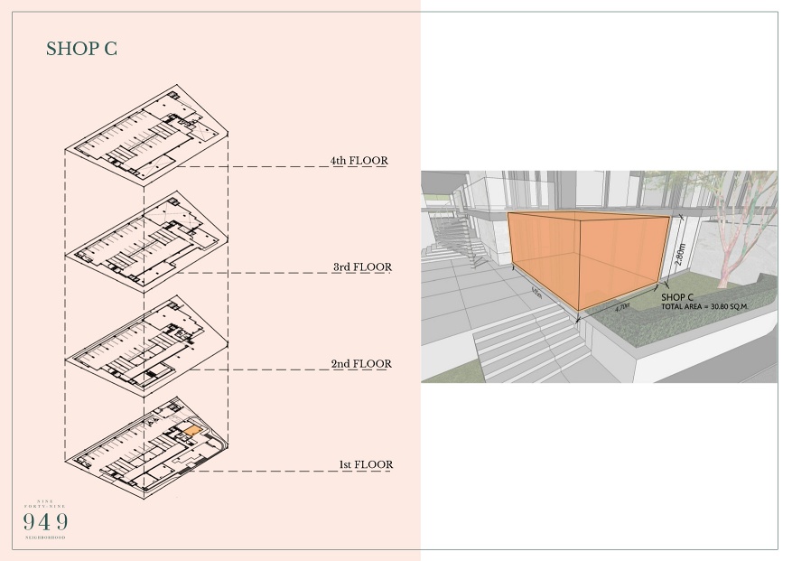 floor plan 949 nine forty nine neighborhood retail shops 5